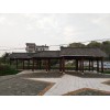 防腐木戶外防腐木長廊 公園木廊木質長廊造價 學校文化廊廠家
