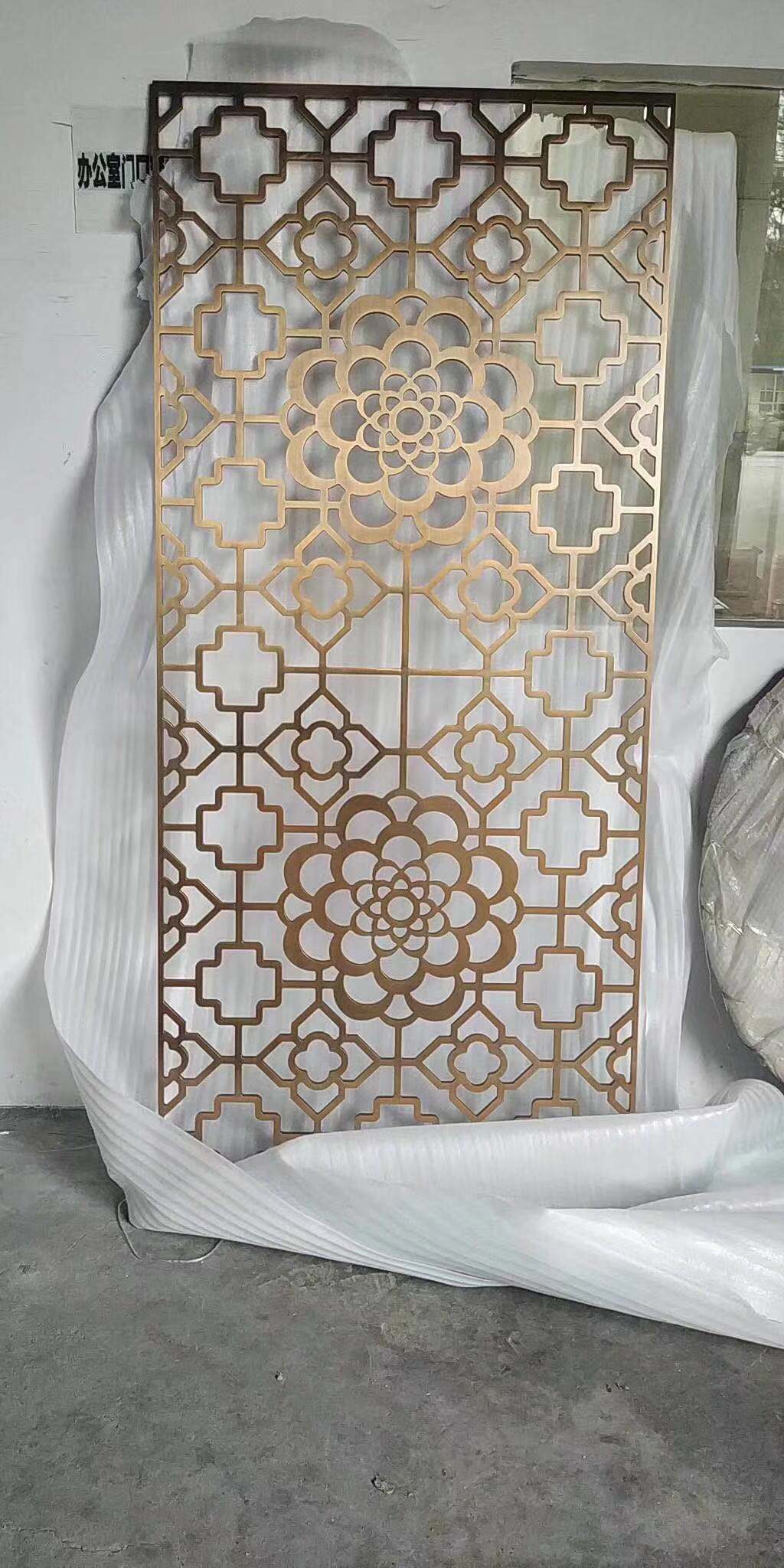 金色鋁屏風