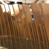 學(xué)校門頭造型弧形鋁方通_木紋弧形鋁方通定制廠家