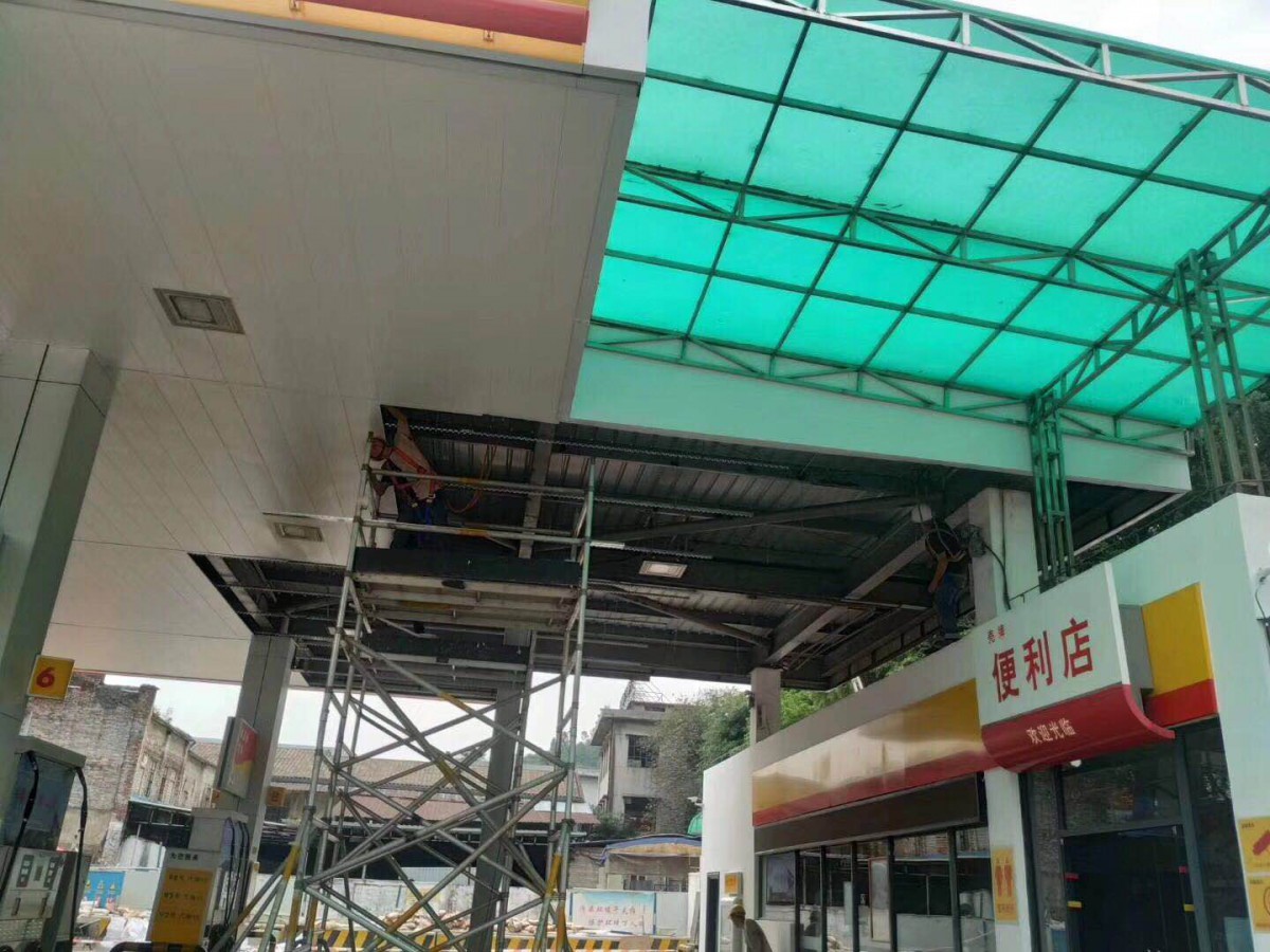 加油站防風鋁條扣吊頂
