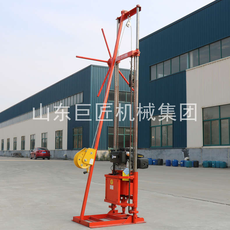 QZ-2CS卷揚機版汽油輕便取樣鉆機2