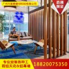 專業定制木紋鋁方通背景墻隔斷經久耐用