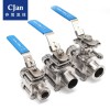 CJan 衛生級三片式全包球閥SS304/316L 手動、氣動球閥 BV3P