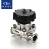 CJan衛生級無菌隔膜閥 SS304/SS316L 快裝/焊接/螺紋蝶閥DVS