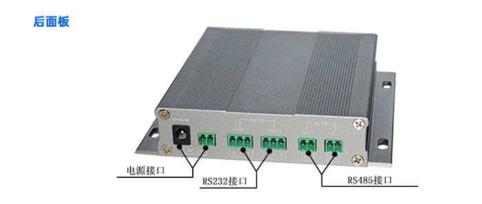 硬件后面板示意圖