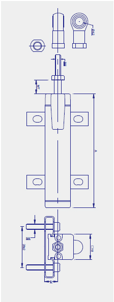 KTM微型鉸接位移傳感器（電子尺）圖紙