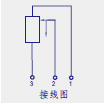 KTF滑塊式直線位移傳感器（電子尺）接線圖