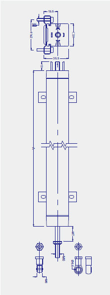 KTC拉桿式直線位移傳感器（電子尺）圖紙