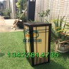 中式仿云石落地燈花園裝飾燈定制電鍍拉絲燈箱小區別墅照明路燈