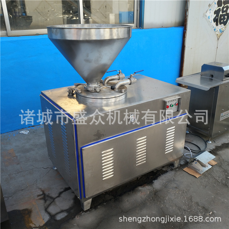 液壓灌腸機  自動香腸灌腸機  哈爾濱紅腸成套加工設(shè)備示例圖10