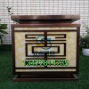 紫銅烤漆柱頭燈中式仿云石柱頭燈大型宮燈戶外防水裝飾燈