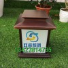 玻璃燈罩柱頭燈紫銅拉絲落地燈電鍍仿銅草坪燈led草坪燈