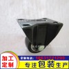 廠家直銷1.5寸黑金鉆雙軸靜音腳輪家具腳輪 （聚氨酯）平底萬向輪