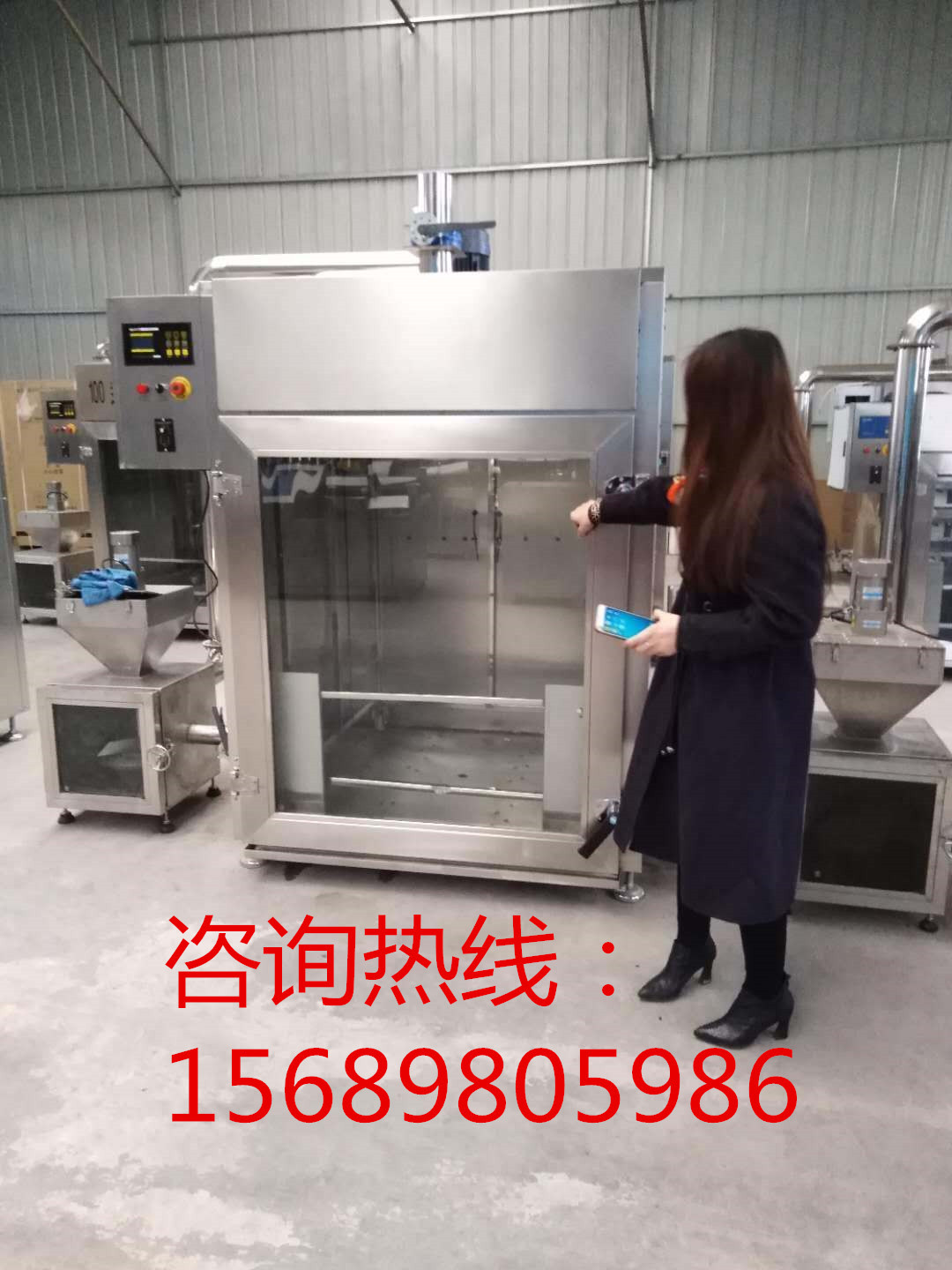 盛眾供應煙熏爐   全自動煙熏爐 蒸熏烤爐 食品斬拌機 600L滾揉機示例圖6