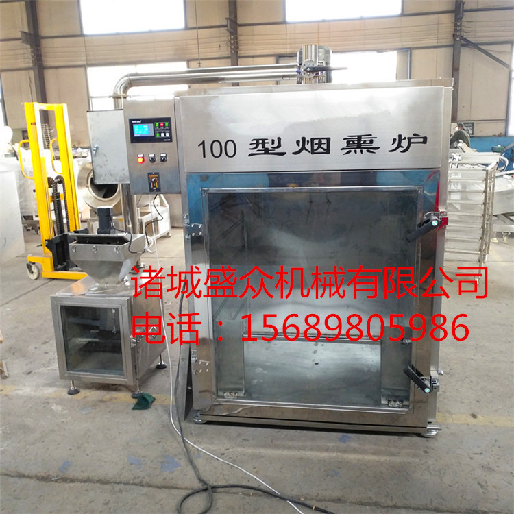 盛眾供應煙熏爐   全自動煙熏爐 蒸熏烤爐 食品斬拌機 600L滾揉機示例圖2
