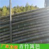 防腐竹籬笆花園門頭柵欄樹裝飾竹子墻隔斷戶外竹欄桿圍墻紫竹圍欄
