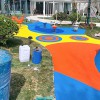 山東奧美佳塑膠籃球場  塑膠地面  硅pu籃球場 幼兒園EPDM橡膠地板 幼兒園室外場地施工 EPDM彩色現澆塑膠