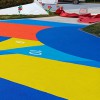 山東奧美佳塑膠地面  塑膠地面  硅pu籃球場 幼兒園EPDM橡膠地板