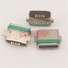 MICRO 5P 防水貼片式SMT 母座全貼 帶柱 兩腳貼板 帶膠圈