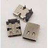 Type-c 24P母座SMT+DIP 加長型插板 前插后貼帶彈片