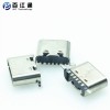 type-c轉(zhuǎn)接頭 6PIN type-c貼片母座 180度全貼式