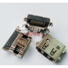 HDMI 19P 沉板母座 反向雙排90度插板 板上高3.75mm