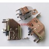 HDMI 19P側插母座 側立式90度插板 帶螺絲孔固定