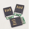 USB 2.0 A公雙面插 全塑公頭 帶PCB板不分正反插頭 8P夾板式 超薄