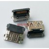 HDMI 19P反向沉板母座 板上高度1.18mm 雙排90度插板DIP