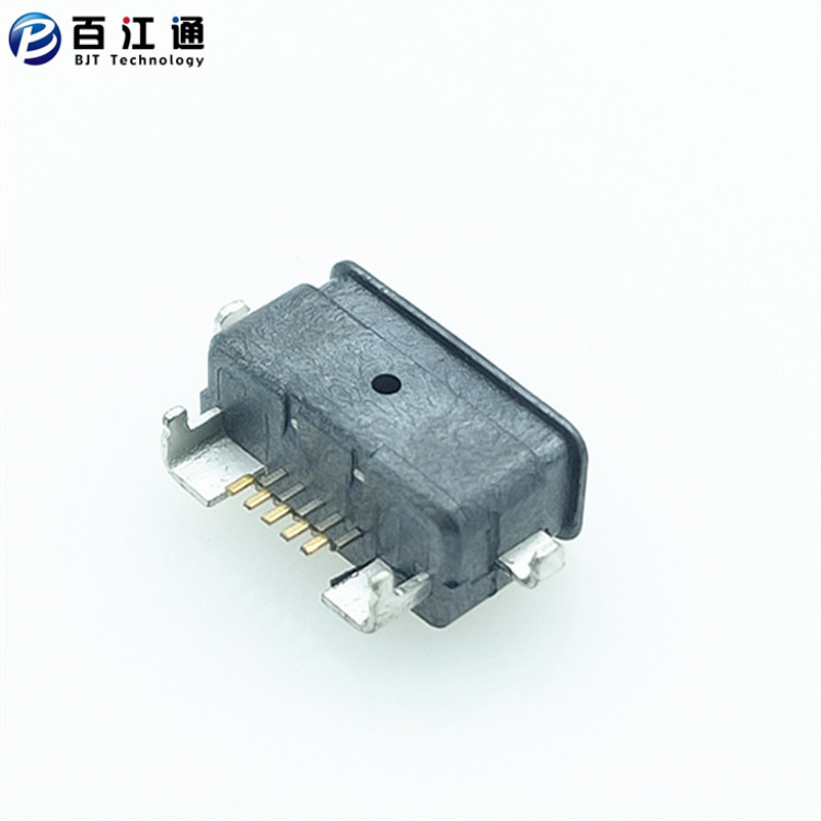 1.MICRO 沉板防水USB母座5PIN B型-反向 貼片式 沉板2.1四腳DIP+SMT