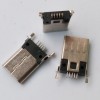 MICRO 5P沉板公頭 反向貼片SMT 貼板插頭 沉板1.1mm