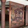 廠家定制鋁合金方管焊接木紋鋁窗花 外墻吊頂屏風(fēng) 隔斷 雕花板