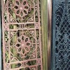 廠家定制鋁合金方管焊接木紋鋁窗花 外墻吊頂屏風(fēng)隔斷仿復(fù)古裝飾