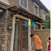天津定做華美h-01別墅陽(yáng)臺(tái)雨蓬窗戶遮陽(yáng)棚門口雨搭走廊雨棚安裝廠家
