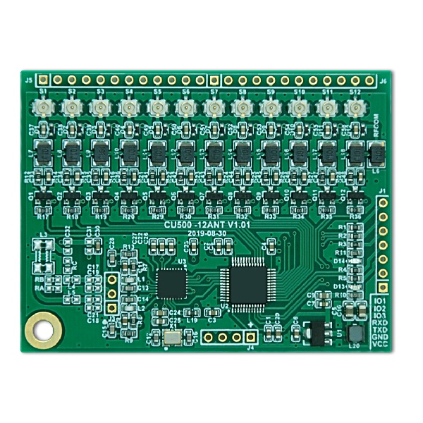 【CU500-12ANT-ICODE】12通道ICODE卡讀寫模塊-正面