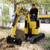 農用小型挖掘機價格 果園挖溝機 10微挖 貨到付款