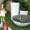 簡約現(xiàn)代花盆擺件雕塑