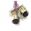 上?？朴姎?B型M12-5孔板前PG9插座Profinet連接器