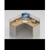 沈陽辦公家具簡約現代白色辦工桌子雙人卡座工作位職員屏風辦公桌定制批發