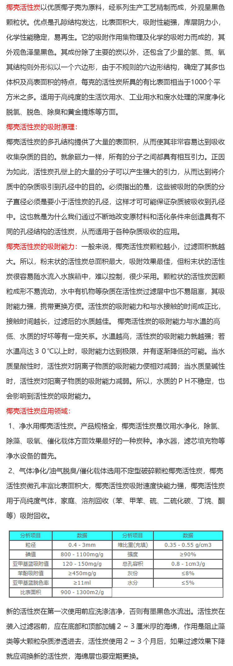 椰殼活性炭