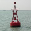 兩個半片組合在一起的塑料浮標 水面定位浮標