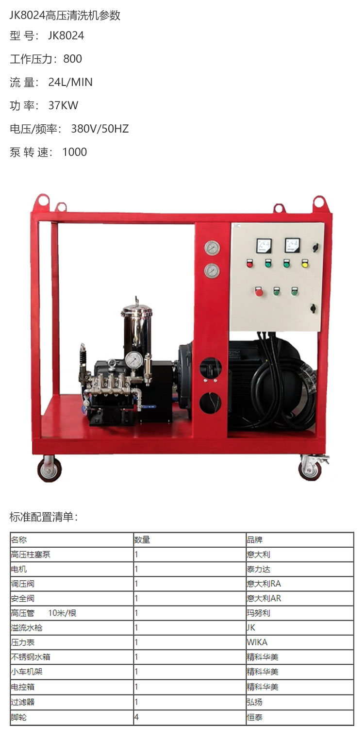 JK8024高壓清洗機