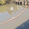 電站庫區攔漂浮垃圾的塑料浮筒 中間通孔穿繩的浮體
