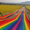 網紅打卡七彩滑道 大型戶外游樂設備廠家