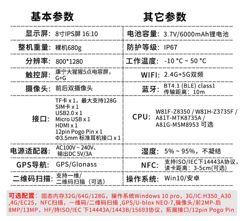 三防手寫平板電腦