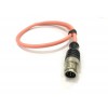 M12傳感器連接器帶線A-code 4針電源信號直型插頭