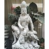 石雕水月觀音坐像 石材觀音雕像 石雕千手千眼觀音菩薩像